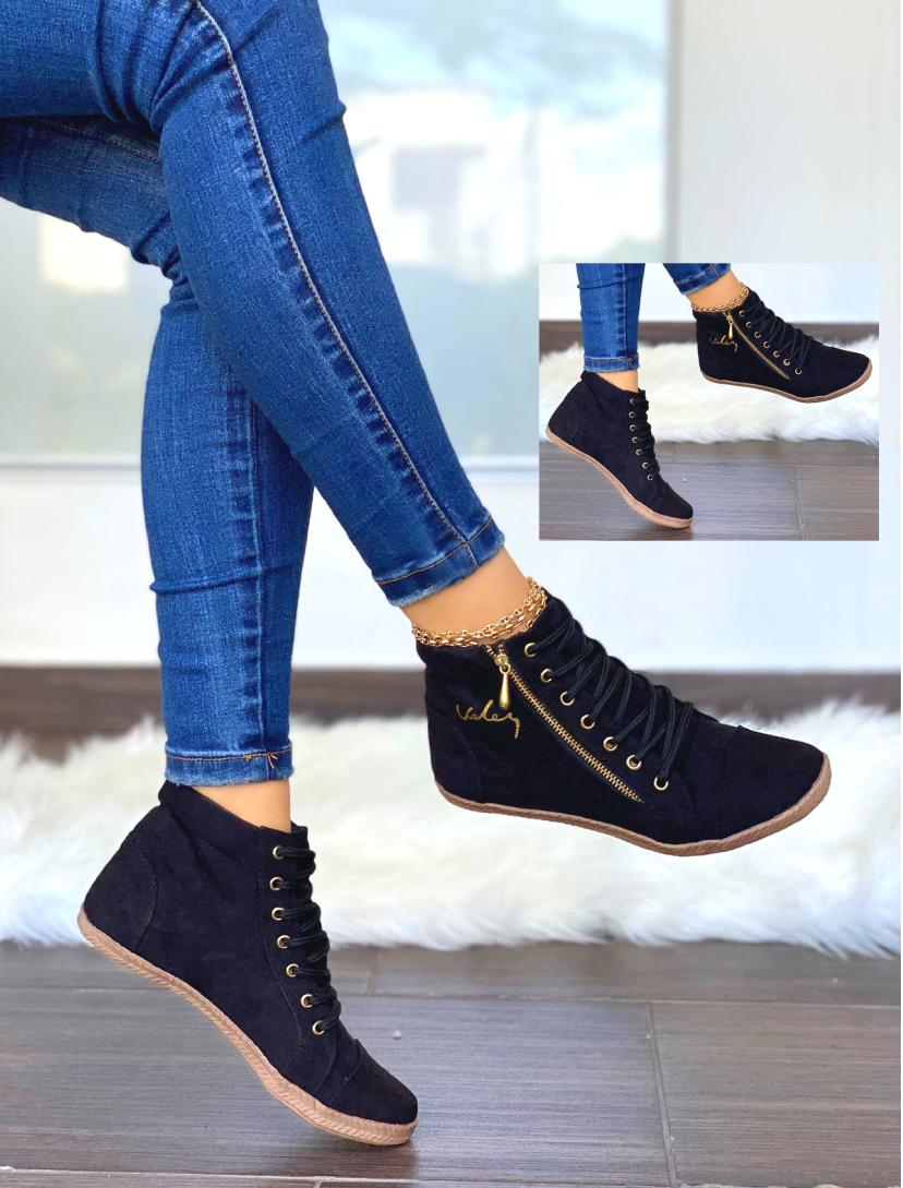 velez botas con cierre zapatos  mujer color negro tienda onlineshoppingcenterg colombia centro de compras en linea